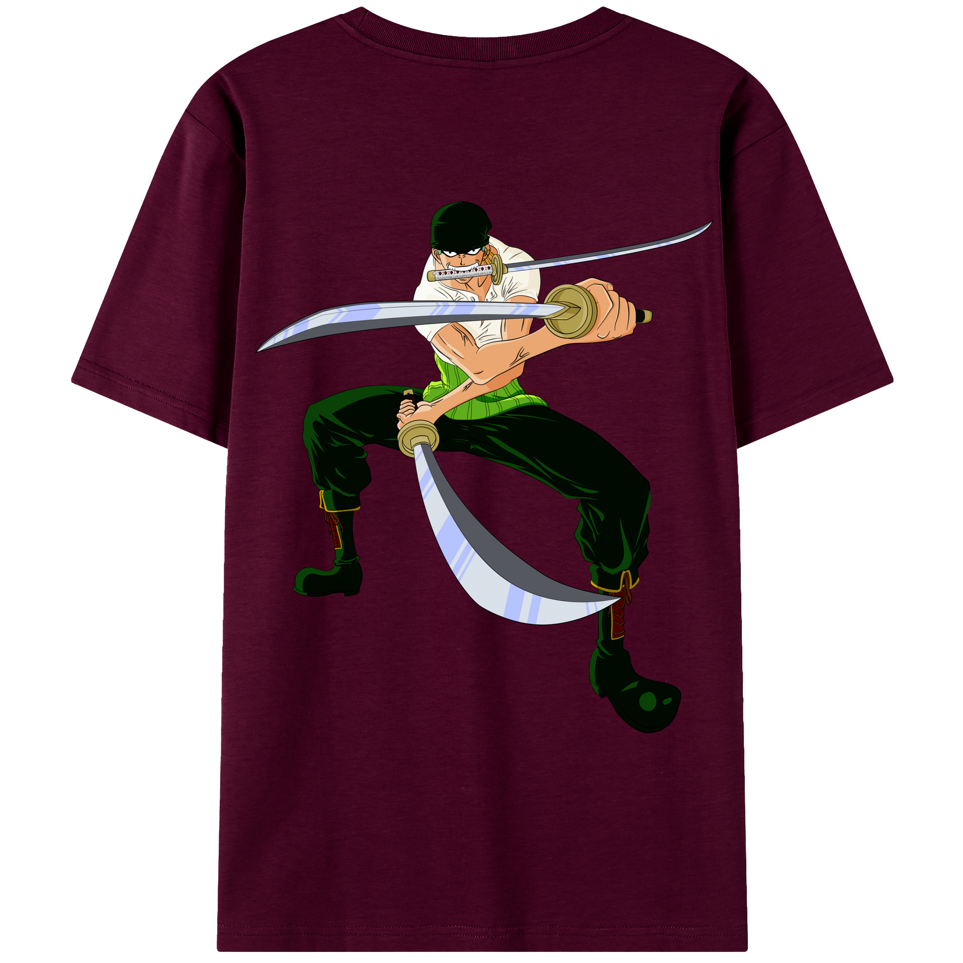 ワンピース ロロノア・ゾロ ONE PIECE Roronoa Zoro レディース半袖Tシャツ(バックプリント)
